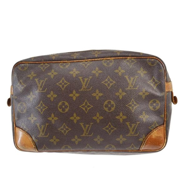 Louis Vuitton COMPIEGNE 28 CLUCTH BAG PURSE MONOGRAM - Picture 3 of 10